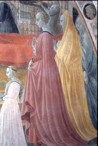 Die Geburt der Jungfrau Maria, (Detail) von Paolo Uccello