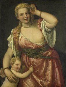 Venus und Amor von Paolo Veronese (workshop of)