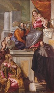 Die Heilige Familie mit St. Johannes dem Täufer, St. Antonius Abt und St. Katharina, 1551