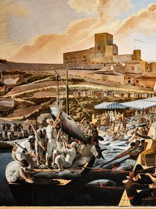 Die Thunfisch-Mattanza in Solanto in Anwesenheit der königlichen Familie von Paolo de Albertis