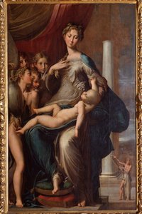 Jungfrau mit langem Hals von Parmigianino