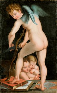 Bogen schnitzender Amor, zwischen 1534 und 1540