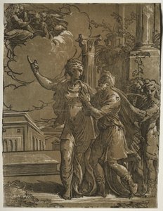 Tiburtinische Sibylle und Kaiser Augustus, ca. 1527-1530