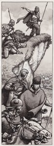 Alte Briten entdecken die Invasionskräfte von Julius Caesar im Jahr 55 v. Chr.
