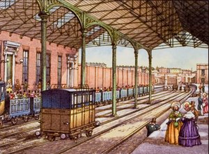 Euston Station im Jahr 1837