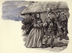 Prinz Charles Stuart, der junge Prätendent, und Flora Macdonald von Pat (1907-95) Nicolle