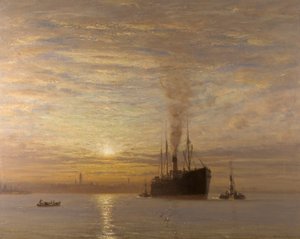 Zurück zum Clyde - Sonnenuntergang von Patrick Downie