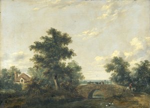 Landschaft mit Brücke von Patrick Naysmith