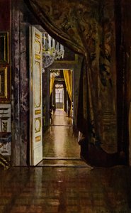 Palazzo Pitti, Florenz (Farblithografie)