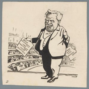 Strenge Behandlung Deutschlands Mehr Gerechtigkeit mehr Menschlichkeit mehr Güte / aber nicht für Deutschland von Patricq Kroon (signed by artist)