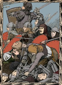 Bei der Schlacht von Azincourt, 1902 von Patten Wilson