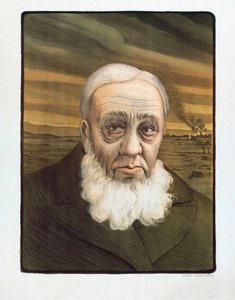 Paul Kruger Porträt (1825-1904) (Gravur)
