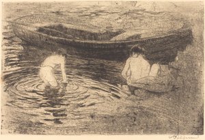 Baden in Talloires, 1888 von Paul Albert Besnard