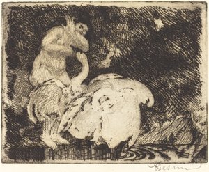Leda beim Baden, 1913