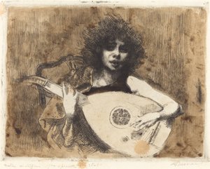 Die Lautenspielerin, 1922
