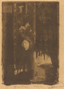 Frau mit einer Vase La femme au vase, 1894 von Paul Albert Besnard