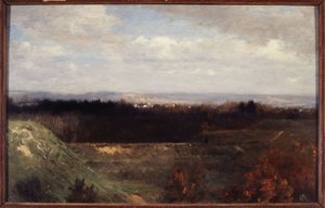 Blick auf den Bois de Boulogne vom Boulevard Suchet, ca. 1860