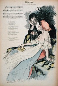 Neurose, Illustration zu einem Gedicht von Jean Grandeau, ca. 1896 (Farblithografie) von Paul Balluriau