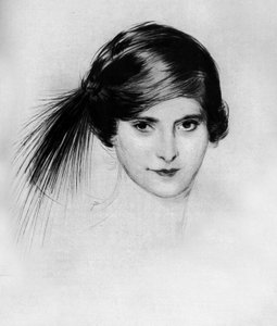 Helena Rubinstein Porträt aus der Zeitschrift "Le théâtre" Mai 1912 von Paul Cesar Helleu