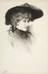 Ohne Titel (Büste einer Frau) von Paul Cesar Helleu