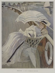 Unter dem weißen Regenschirm von Paul Cesar after Helleu