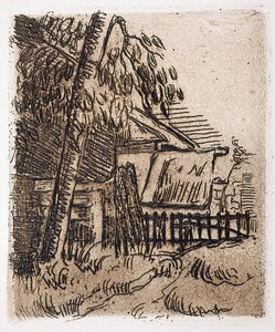 Landschaft bei Auvers, Hofeingang an der Rue St. Remy