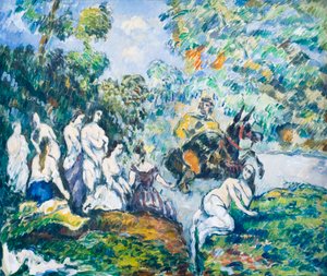Legendäre Szene oder Sancho im Wasser, ca. 1878 von Paul Cézanne