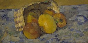Umgestürzter Obstkorb