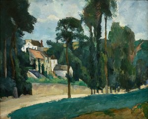 Straße in Pontoise (Clos des Mathurins) von Paul Cézanne