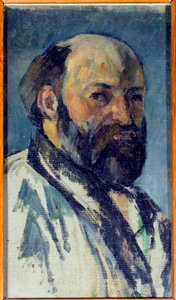 Selbstporträt. Gemälde von Paul Cézanne, 1877
