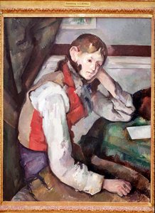 Der Junge im roten Westen von Paul Cézanne