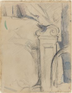 Bettpfosten von Paul Cézanne