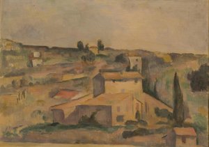 E. Fabbri (nach Cézanne), Landschaft bei Bellevue