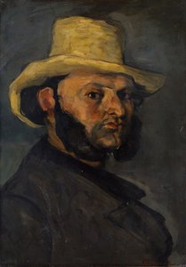 Gustave Boyer, geboren 1840, mit Strohhut, 1870-71 von Paul Cézanne