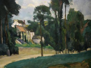 Die Straße nach Pontoise von Paul Cézanne