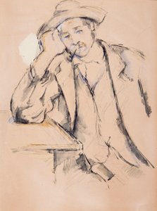 Lehnender Raucher