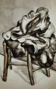 Mantel auf einem Stuhl von Paul Cézanne