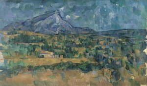 Mont Sainte-Victoire, ca. 1902-6 von Paul Cézanne
