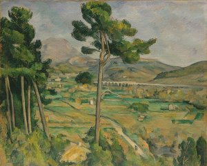 Mont Sainte-Victoire und das Viadukt des Arc Flusstals
