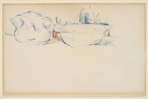 Stillleben, Toilettenartikel, ca. 1885-90 von Paul Cézanne