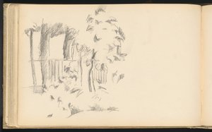Am Teich von Jas de Bouffan von Paul Cézanne
