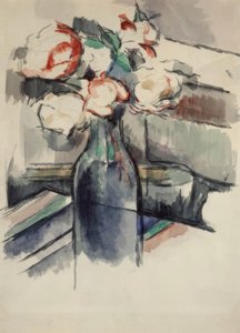 Rosen in einer Flasche von Paul Cézanne