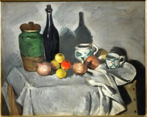 Stillleben (Früchte und Geschirr)