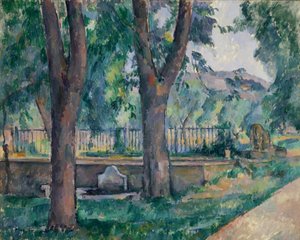 Der Teich bei Jas de Bouffan, ca. 1885-86 von Paul Cézanne