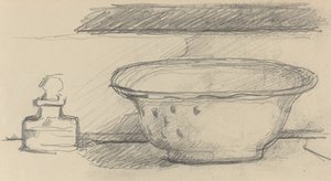 Waschbecken und Duftflasche [recto], 1877-1881