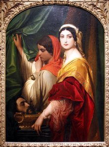 Herodias mit dem Kopf von Johannes dem Täufer - Paul Delaroche von Paul Delaroche