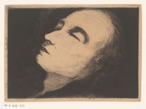 Porträt von Vincent van Gogh auf seinem Sterbebett