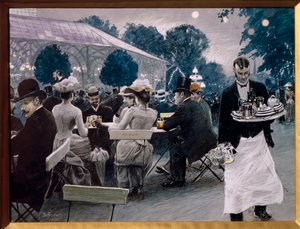 Ein Abend im Tivoli-Garten in Kopenhagen von Paul Fischer
