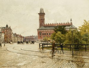 Raadhuspladsen, Kopenhagen, 1893 von Paul Fischer
