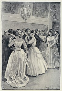 Illustration zu Anna Karenina: Kitty auf dem Ball von Paul Frenzeny